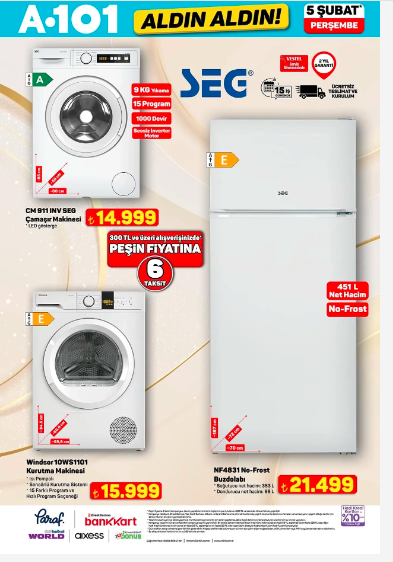 A101 5–11 Şubat aktüel kataloğu yayımlandı