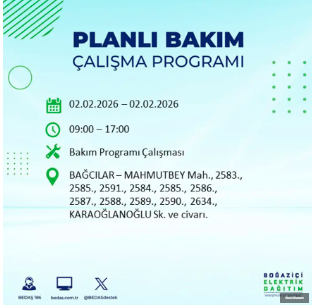 BEDAŞ duyurdu: İstanbul’un 21 ilçesinde 9 saatlik elektrik kesintisi