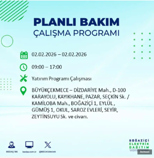 BEDAŞ duyurdu: İstanbul’un 21 ilçesinde 9 saatlik elektrik kesintisi
