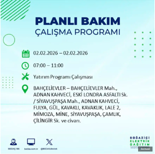 BEDAŞ duyurdu: İstanbul’un 21 ilçesinde 9 saatlik elektrik kesintisi