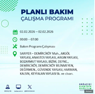 BEDAŞ duyurdu: İstanbul’un 21 ilçesinde 9 saatlik elektrik kesintisi