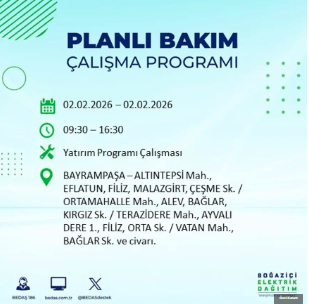 BEDAŞ duyurdu: İstanbul’un 21 ilçesinde 9 saatlik elektrik kesintisi