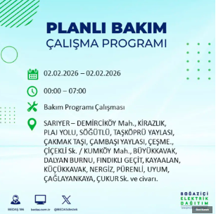 BEDAŞ duyurdu: İstanbul’un 21 ilçesinde 9 saatlik elektrik kesintisi