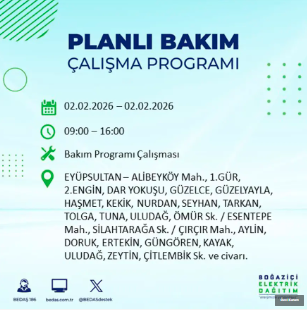 BEDAŞ duyurdu: İstanbul’un 21 ilçesinde 9 saatlik elektrik kesintisi