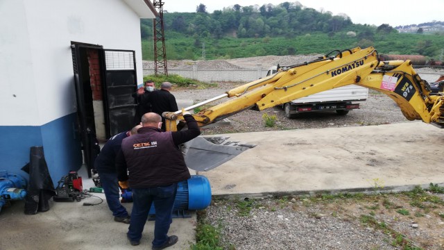 32 yıllık su pompaları yenilendi