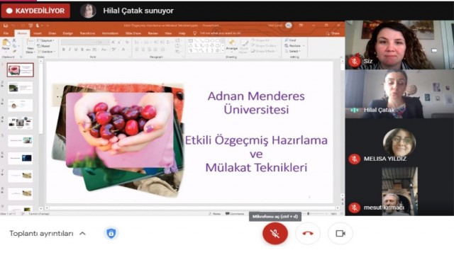 ADÜ Buharkent MYOda ‘Etkili Özgeçmiş Hazırlama ve Mülakat Teknikleri eğitimi gerçekleşti