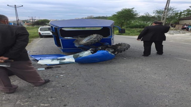 Alaplıda patpat kazası: 1 yaralı