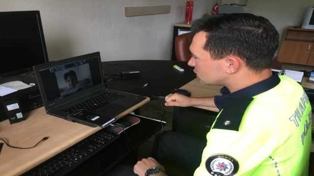 Alaşehirli öğrencilere trafik eğitimi