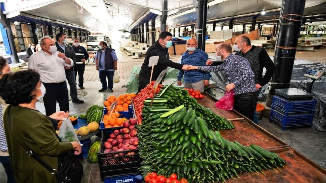 Altınorduda pazar alanlarında güvenli alışveriş