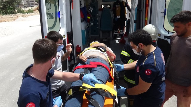 Araç şarampole yuvarlandı: 1 yaralı