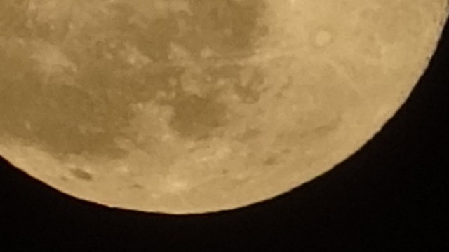 Ardahanda muhteşem Süper Ay manzarası