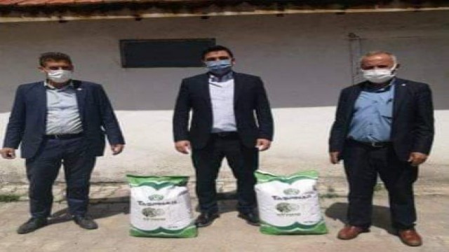 Aslanapada 3 köye kuru fasulye tohumu dağıtıldı