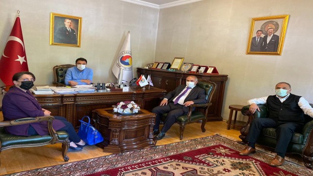 Ayluçtarhan Başkan Alibeyoğlunu ziyaret etti