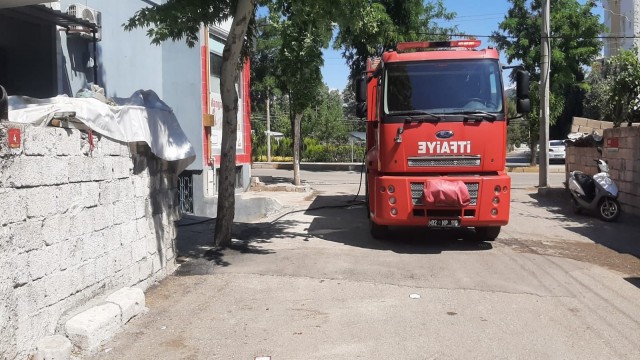 Baca yangını korkuttu