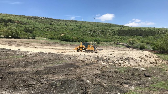 Bademliye yeni hayvan içme suyu göleti