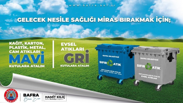 Bafrada 10 farklı bölgeye Mobil Atık Merkezi kurulacak