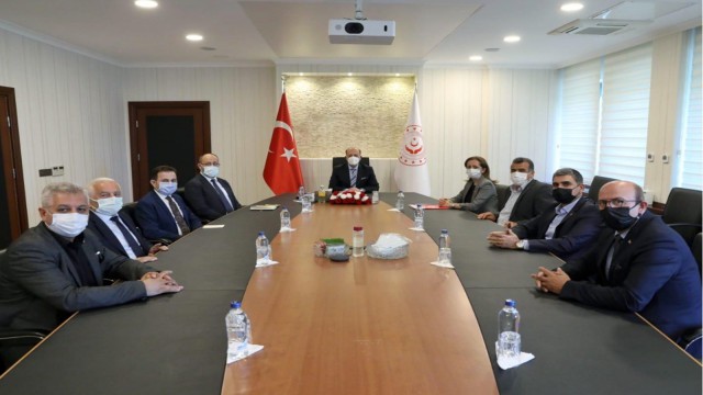 Bakan Bilgin, DİSK Genel Başkanı Çerkezoğlu ile görüştü