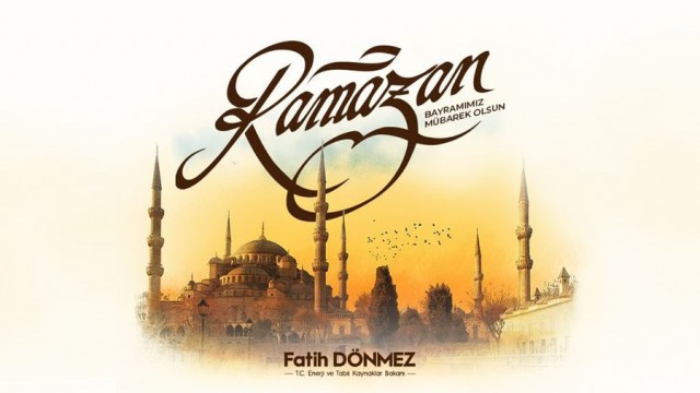 Bakan Dönmez, Ramazan Bayramını kutladı