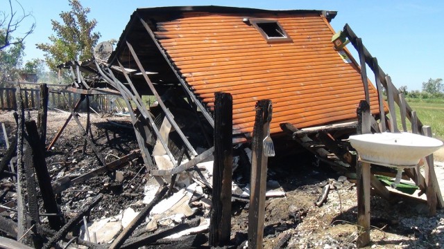 Balıkçı barınağında yangın