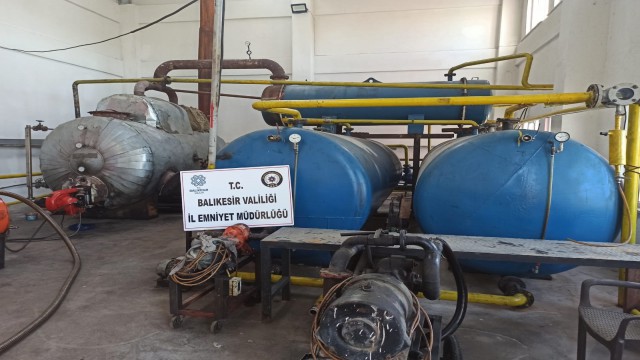 Balıkesirde kaçak akaryakıt operasyonu