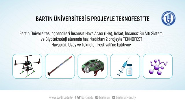 Bartın Üniversitesi öğrencileri 5 projeyle TEKNOFESTte yarışacak