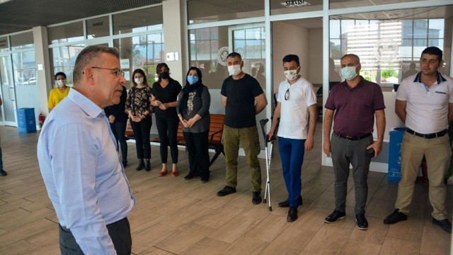 Başkan Güler belediye personeli ile bayramlaştı