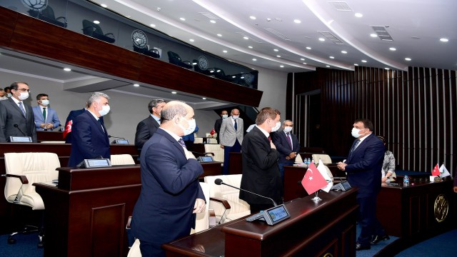 Başkan Gürkan, yönetici kadrosuyla bayramlaştı