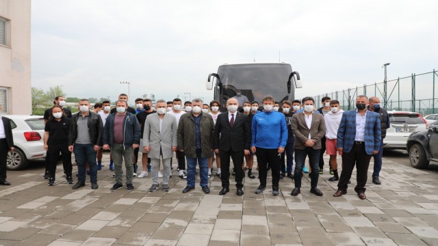 Başkan Özlüden deplasman öncesi moral ziyareti