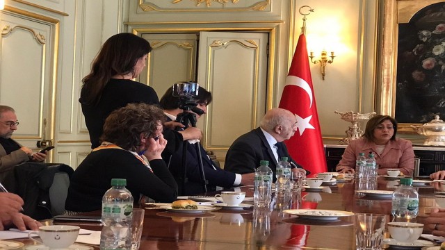 Başkan Şahin Fransız gazetecilerle bir araya geldi
