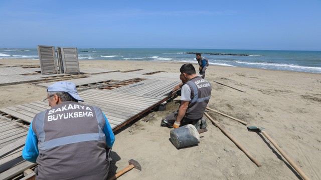 Binlerce kişiye ev sahipliği yapacak olan sahil yaza hazırlanıyor