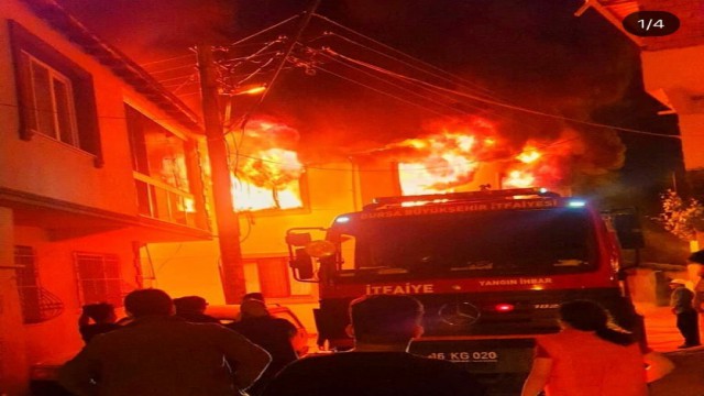 Bursada sahur vakti korkutan yangın