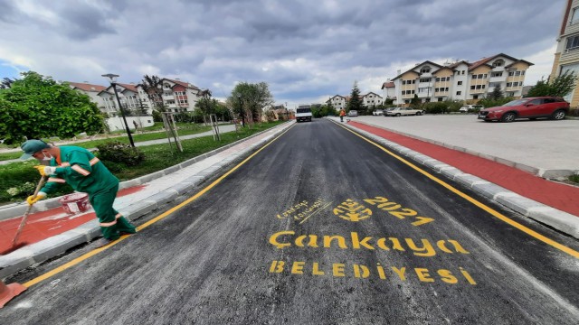 Çankaya Belediyesi asfalt sezonuna hızlı başladı
