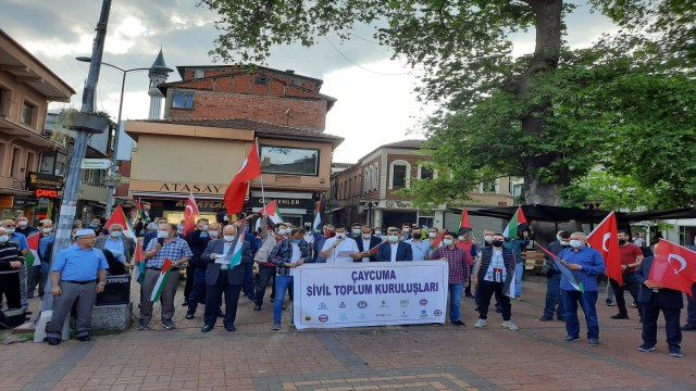 Çaycumadan Filistine destek