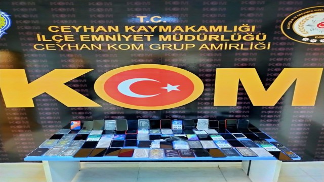 Ceyhanda 122 adet kaçak cep telefonu ele geçirildi