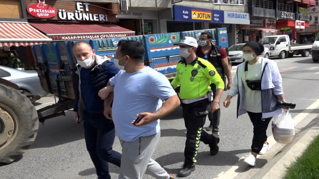 Ceza yiyen karı-koca polise bağırarak, bela okudu