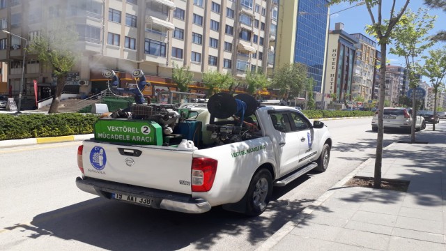 Çorumda vektörel mücadele aralıksız devam ediyor