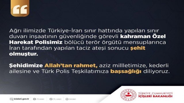 Denizliye şehit ateşi düştü