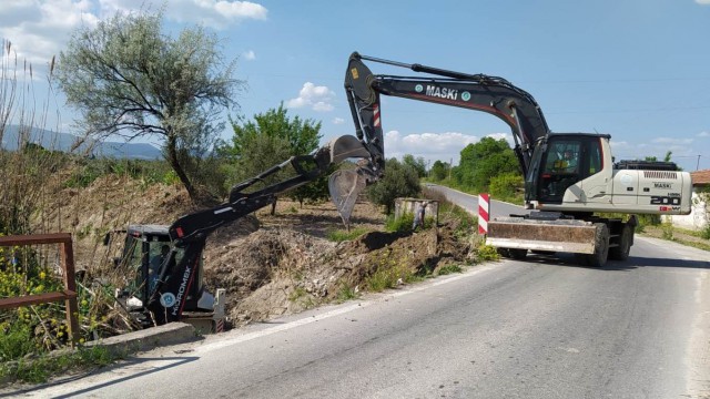 Dereköy Mahallesinde taşkınlara karşı önlem alınıyor