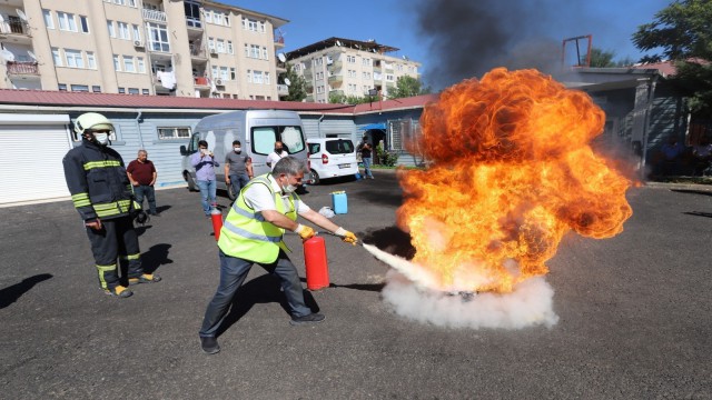 DİSKİde yangın tatbikatı