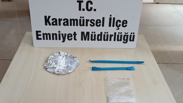 “Dur” ihtarına uymayan motosikletten uyuşturucu çıktı