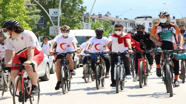 Düzcede pedallar 19 Mayıs için döndü