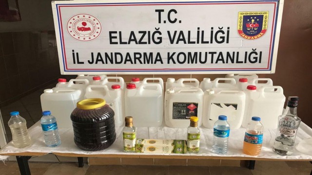 Elazığda sahte içki ele geçirildi: 2 gözaltı