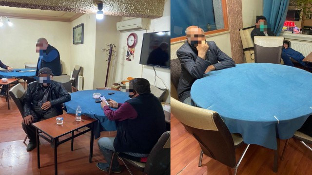 Erzincanda kumar oynayan şahıslara baskın