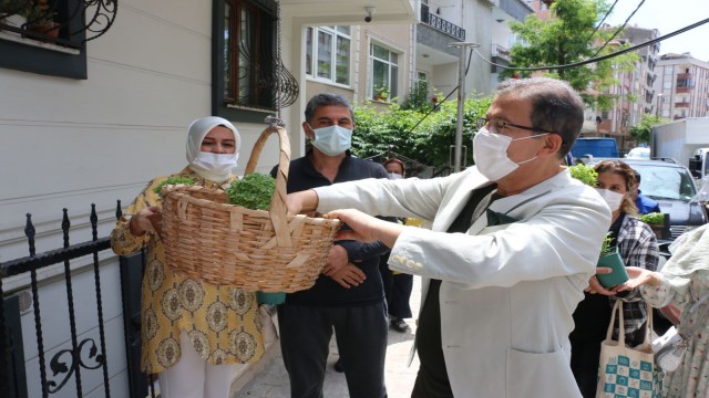 Fesleğen dağıtımı Çırçır ve Esentepe Mahalleleriyle devam etti