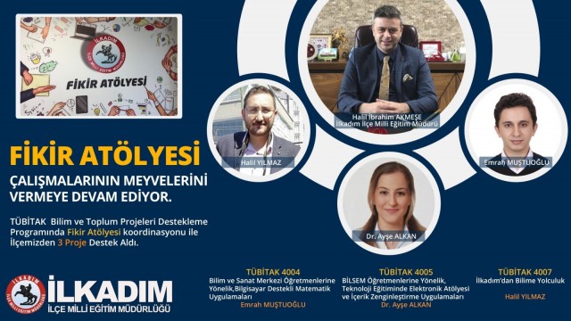 Fikir Atölyesi TÜBİTAKta 3te 3 yaptı