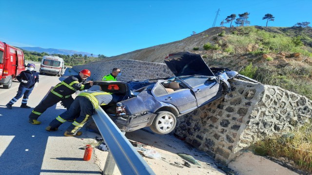 Gedizde trafik kazası: 1 ölü