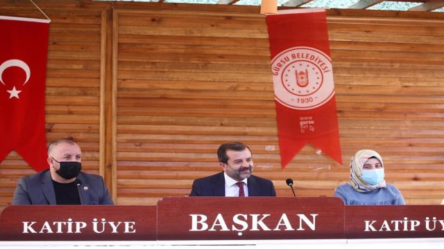Gürsu Belediyesinden doğada meclis toplantısı