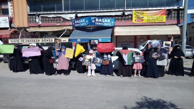 İncirlikte İsrail protestosu