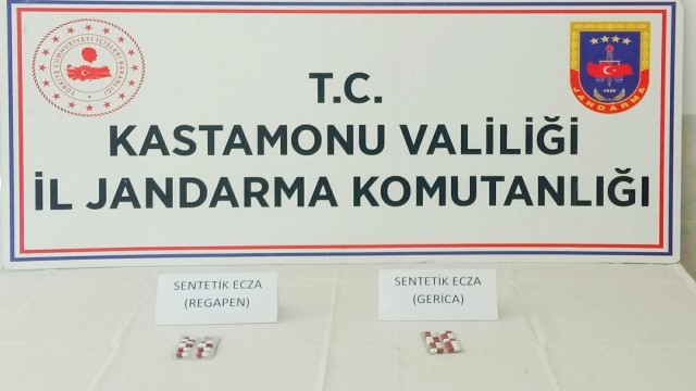 İneboluda uyuşturucu hap ele geçirildi