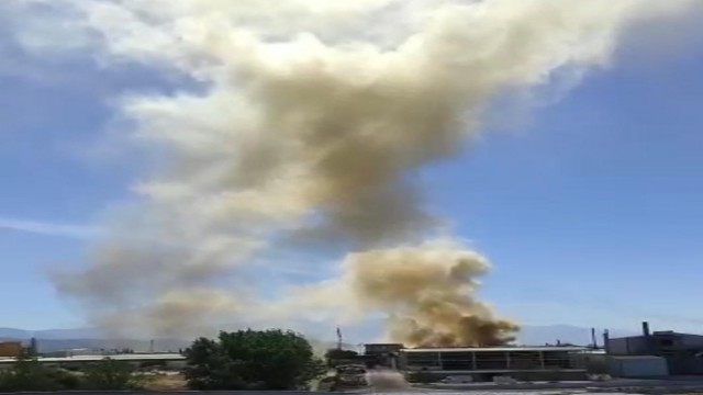 İplik fabrikasında yangın çıktı